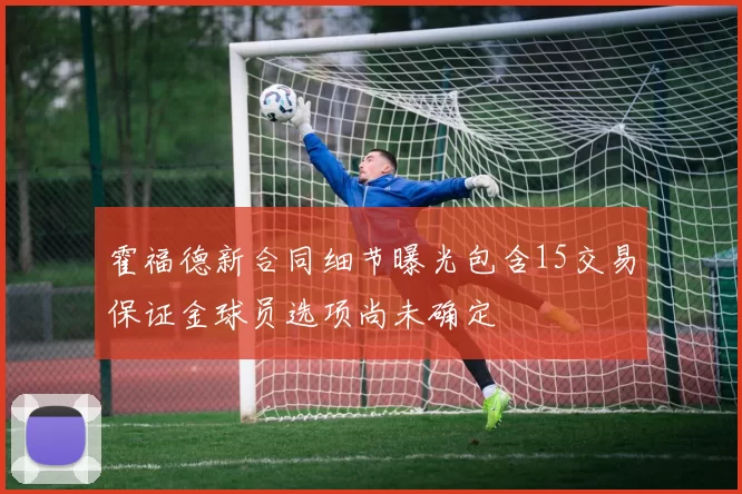 霍福德新合同细节曝光包含15交易保证金球员选项尚未确定